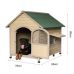 Dog House Outdoor Solid Wood Kennel 