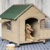 Dog House Outdoor Solid Wood Kennel 